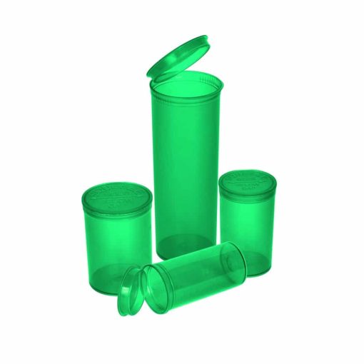13 Dram Green Pop Top Bottles