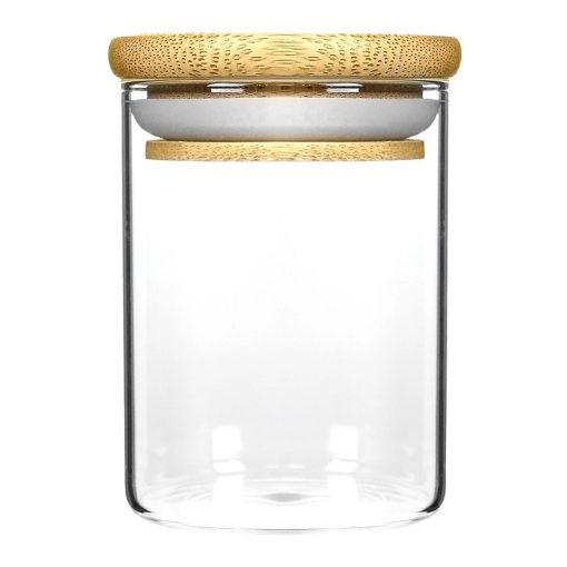 18oz Wooden Lid Glass Jars